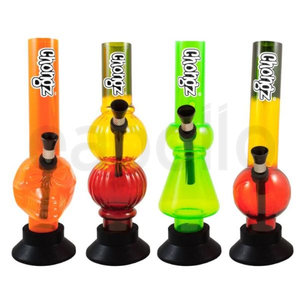 Chongz Acrylic "Mike S" mini waterpipe - Assorted (8 inches)