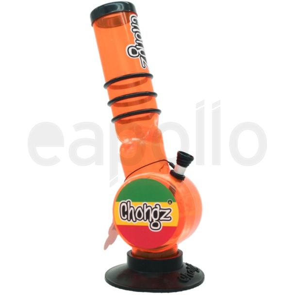 Chongz Acrylic 'Rasta Chongz' Design Waterpipe - 12inch