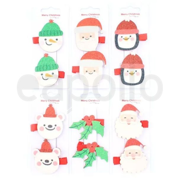 Christmas Beak Clips - Assorted Designs 