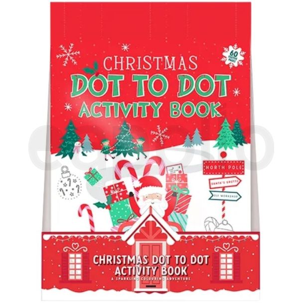 Christmas Dot-to-Dot Colouring & Activity Book - 60 Pages
