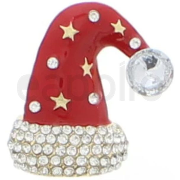 Christmas Hat Brooch - 4.5cm