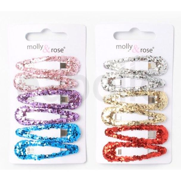 Chunky Glitter Sleepies 5cm in Assorted Colours - Pack of 6 