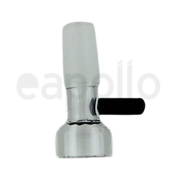 Clear Glass Cone With Black Handle 14mm 