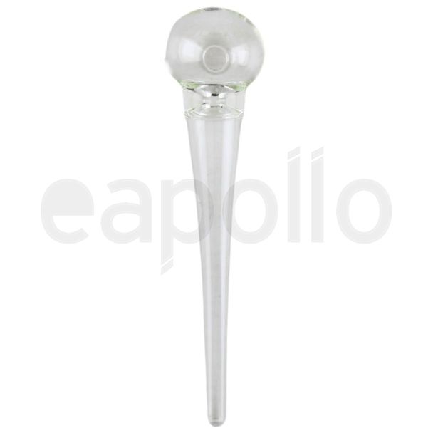 Clear Glass Pipe 14cm 