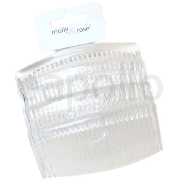 Clear Side Combs (Pack of 4) - 9cm