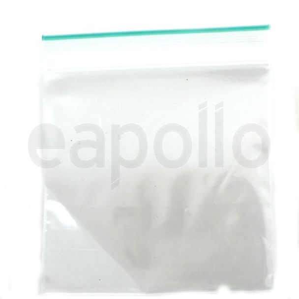 Wholesale Grip Seal Plain Green Strip Resealable Bags (70x70mm)