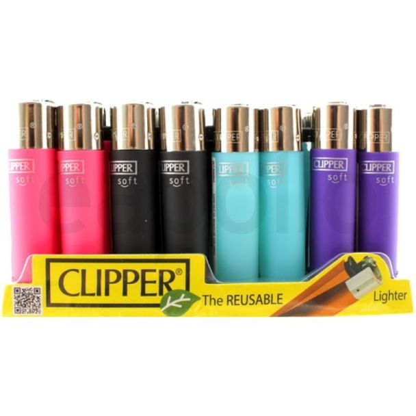 Clipper Soft Touch Lighter - Assorted 