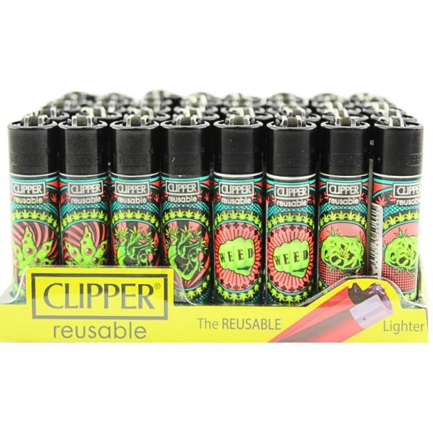 Clipper Lighters "Leaf Billboards" Design - Assorted 
