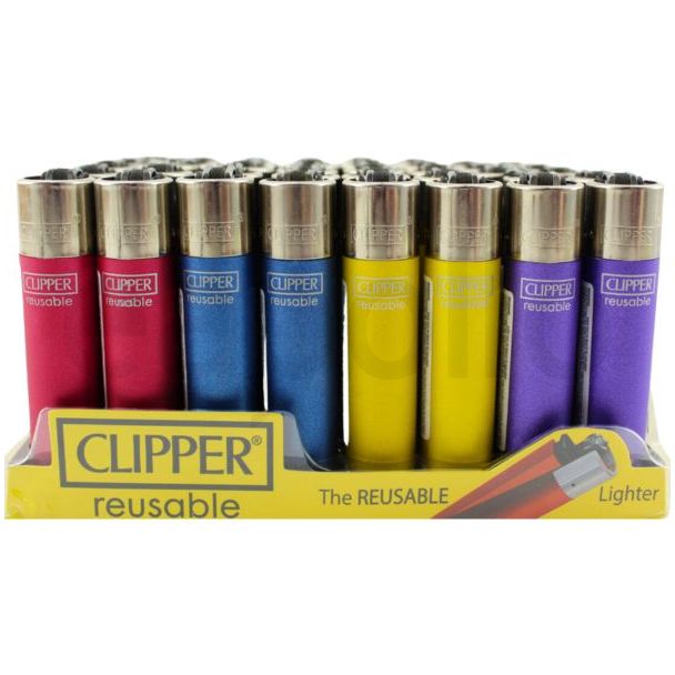 Clipper ''Metallic 5'' Lighter - Assorted