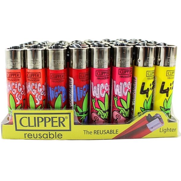Clipper Reusable Lighters - Assorted 