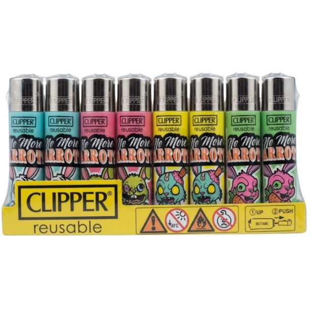 Clipper Reusable Z-Bunnys Design Lighters - Assorted