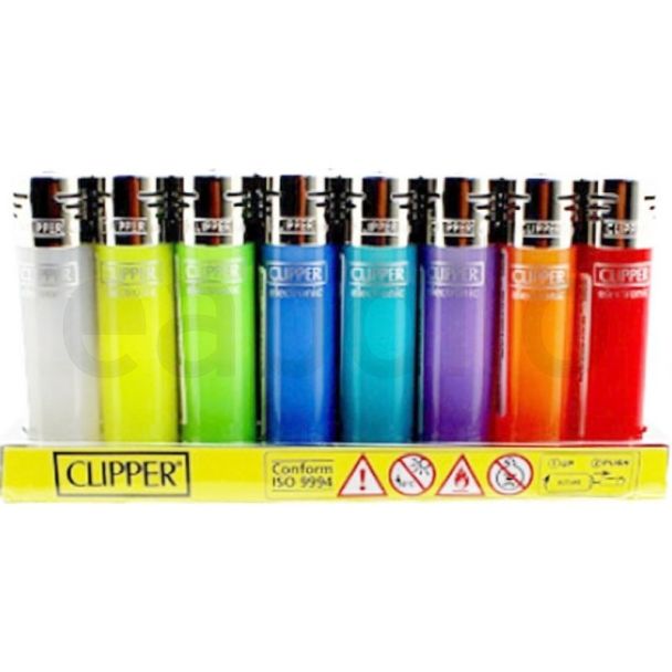 Clipper Translucent Lighters - Assorted 