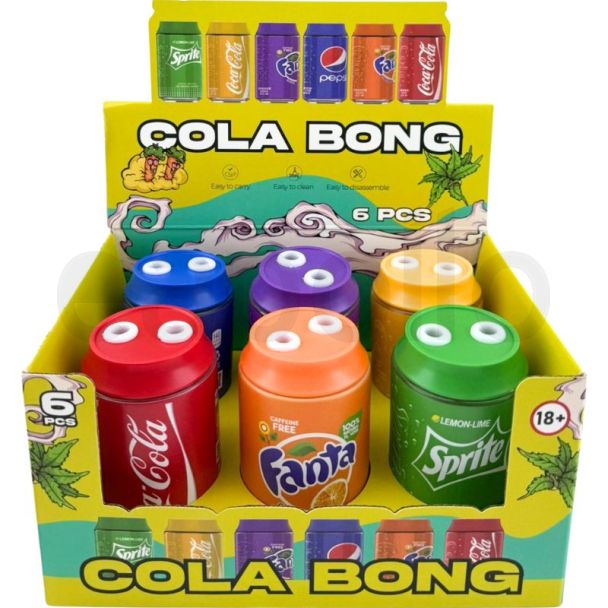 Cola Design Glass Waterpipe Assorted (4.8 inch) 