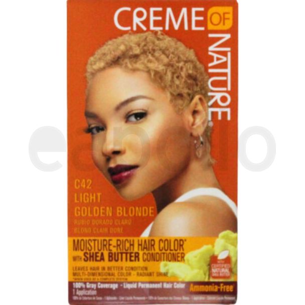 Creme Of Nature Moisture Rich Hair Color - C42 Light Golden Blonde 
