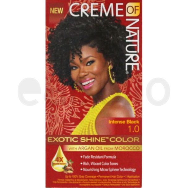 Creme Of Nature Exotic Shine Hair Colour - 1.0 Intense Black 