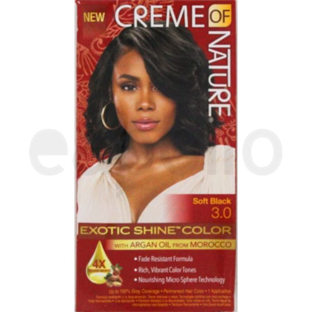 Creme Of Nature Exotic Shine Hair Colour - 3.0 Soft Black 