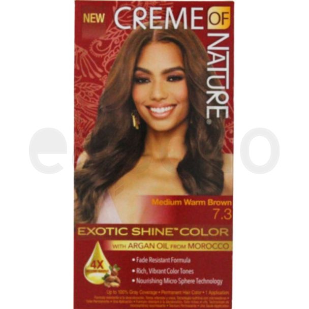 Creme Of Nature Exotic Shine Hair Colour - 7.3 Medium Warm Brown 