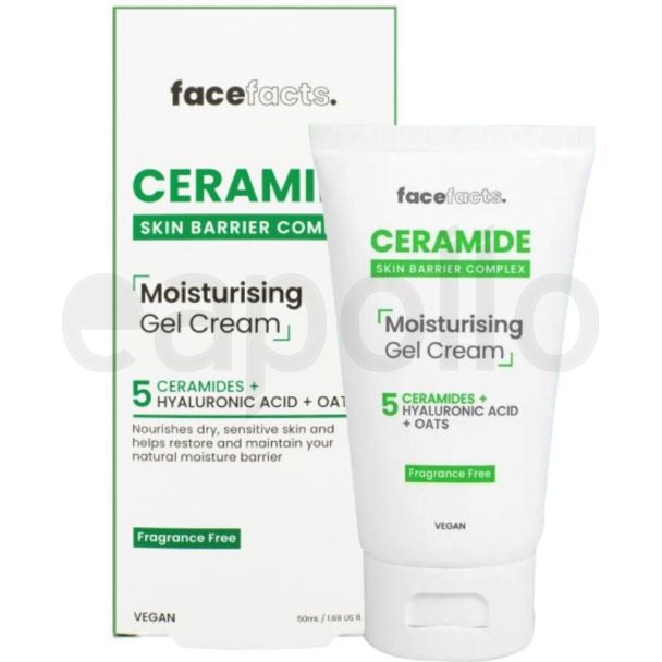 Wholesale Face Facts Ceramide Moisturising Gel Cream - 50ml 