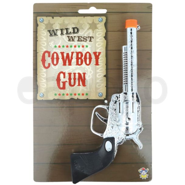 Cowboy Pistol Toy - Silver - 19cm