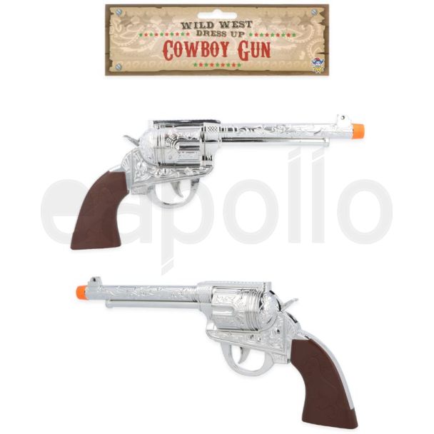 Cowboy Pistol Toy Gun - Silver (28cm)