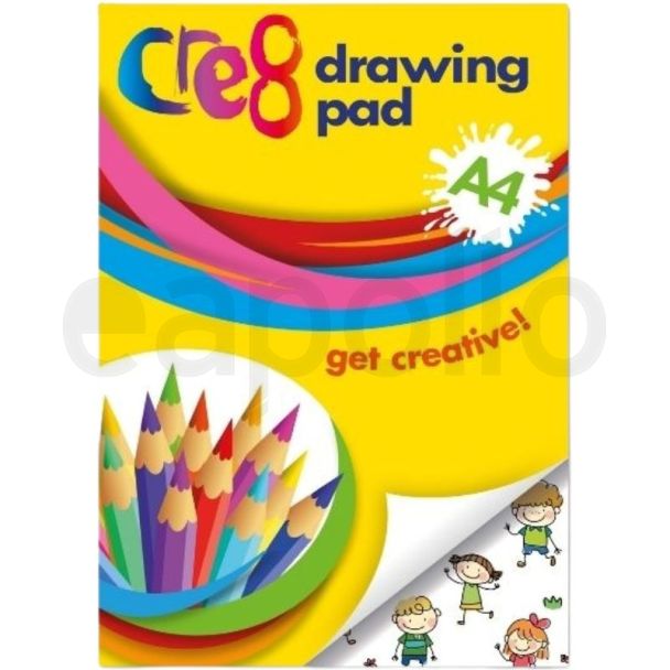 Cre8 Kids A4 Drawing Pad 50 Sheets