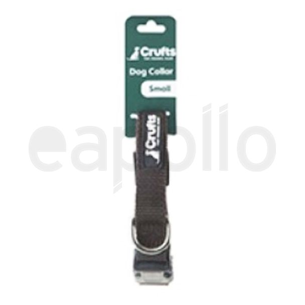 Crufts Nylon Dog Collar Small - Assorted  Colours 