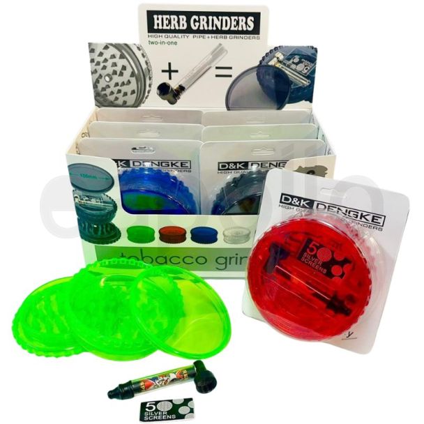 D&K 3 Part Plastic Handmuller &  Pipe Set -  Assorted Colours  