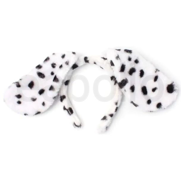 Dalmation Spotty Dog Floppy Ears Aliceband - (1.5cm Wide)