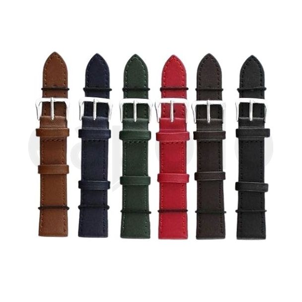 Dark Leather Watch Straps - Assorted - 18mm