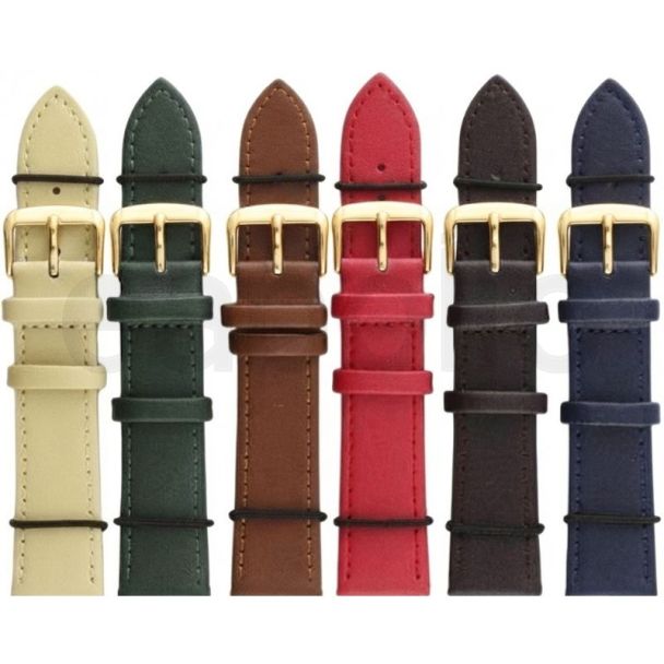 Dark Leather Watch Straps - Assorted - 20mm