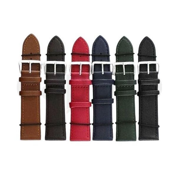 Dark Leather Watch Straps - Assorted - 22mm