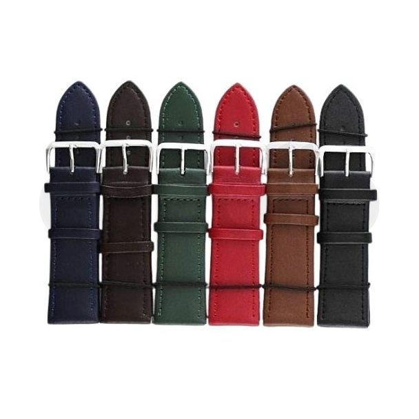 Dark Leather Watch Straps - Assorted - 24mm