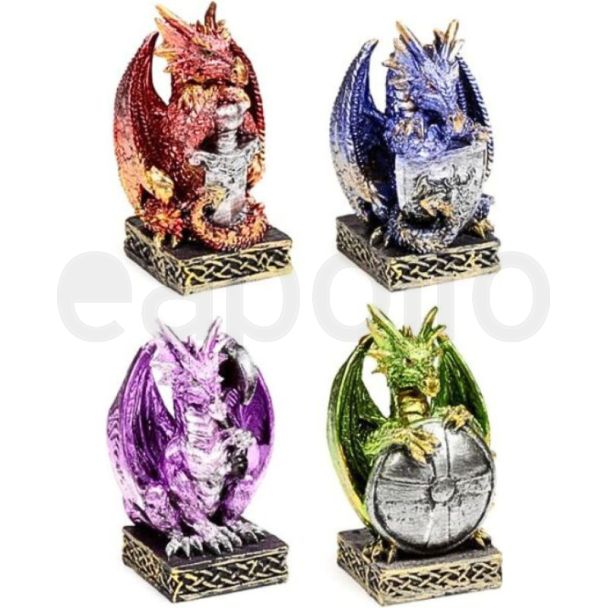 Dark Legends Guardian of the Elements Dragon Figurine 10.2cm - Assorted