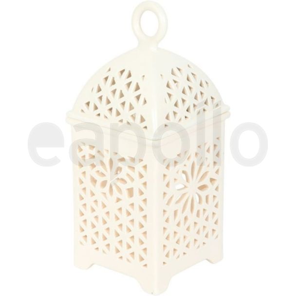Decorative Ceramic Lantern Burner for Oils, Incense & Bakhoor