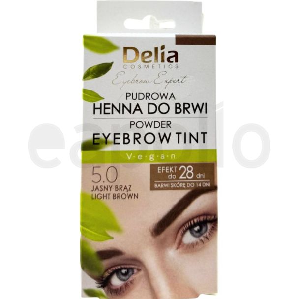 Delia Cosmetics Powder Eyebrow Tint - 5.0 Light Brown (BB-06/26)