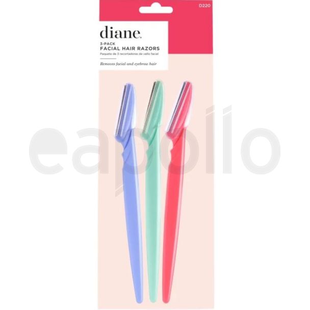 Diane 3pcs Facial Hair Trimmer/Razors 