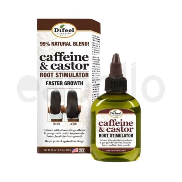 Difeel Caffeine & Castor Faster Growth Root Stimulator (75ml)