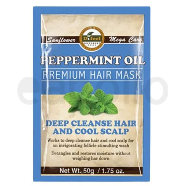 Wholesale Difeel Premium Hair Mask Sachet - Peppermint Oil 