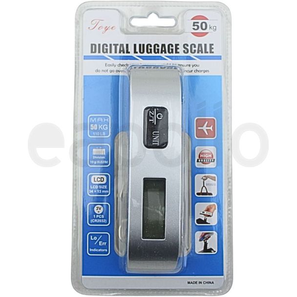 Digital Luggage Scale with LCD Display – Max 50kg / 110lb