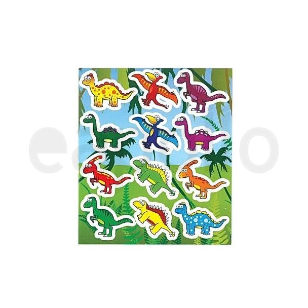 12pc Kids Dinosaur Sticker (10cm x 11.5cm)