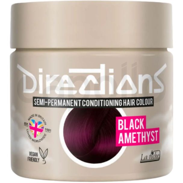 Directions Semi Permanent Hair Colour - Black Amethyst