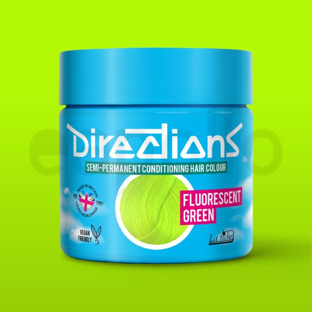Directions Semi Permanent Hair Colour - Fluorescent Green 