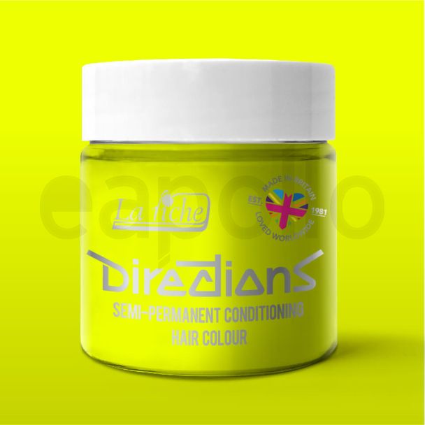 Directions Semi Permanent Hair Colour - Fluorescent Yellow