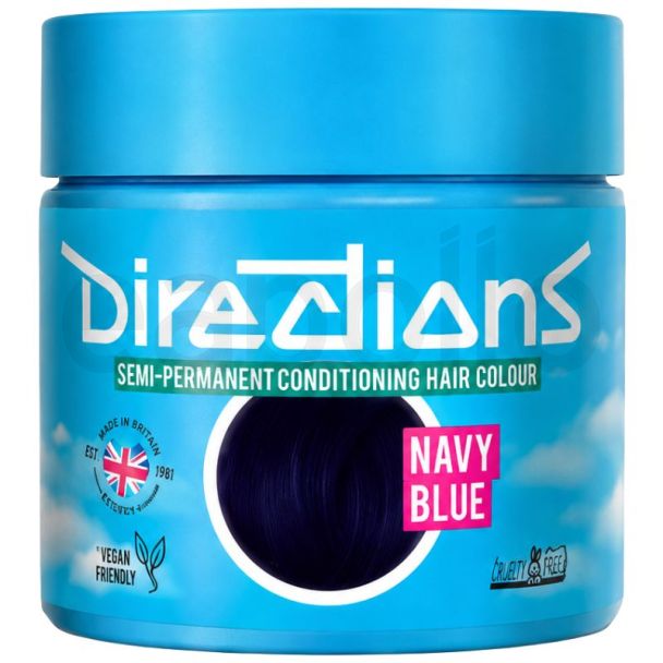 Directions Semi Permanent Hair Colour - Navy Blue