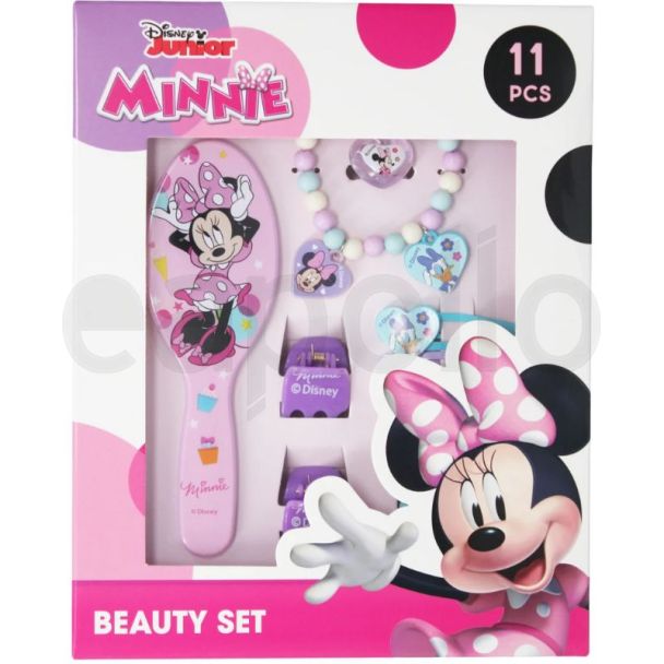 Disney Junior Minnie Mouse Hair & Jewellery Beauty Gift Set- 11 pc
