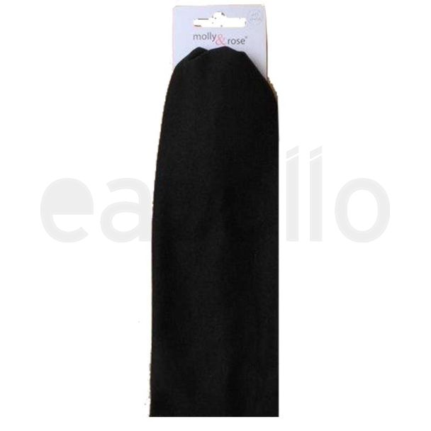 Wholesale Molly & Rose Plain Fabric Bandeaux Headband - Black