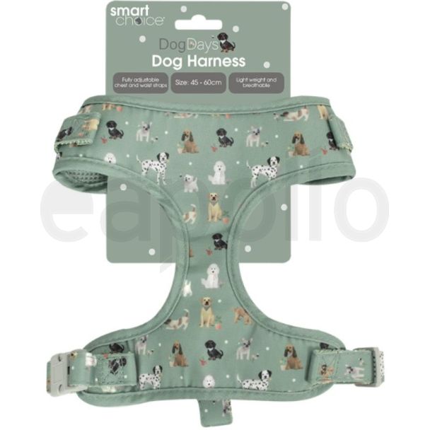Dog Print Design Dog Harness (45-60cm)