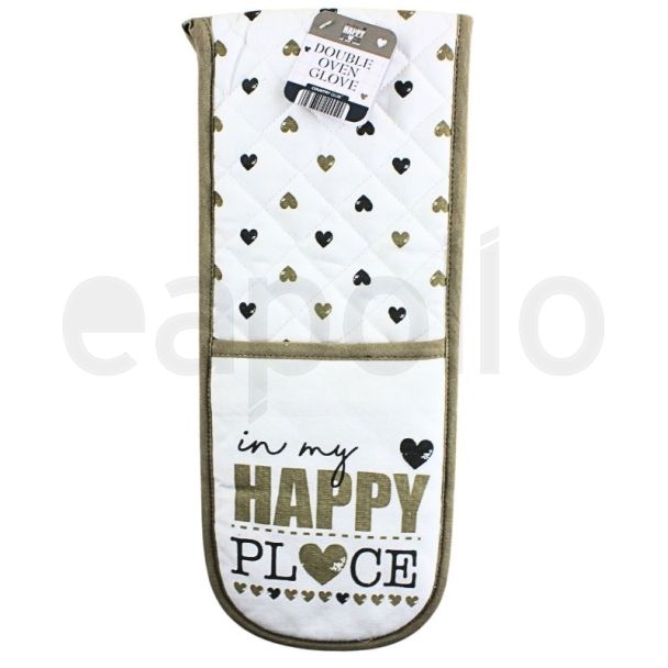 Double Oven Gloves In My Happy Place Design