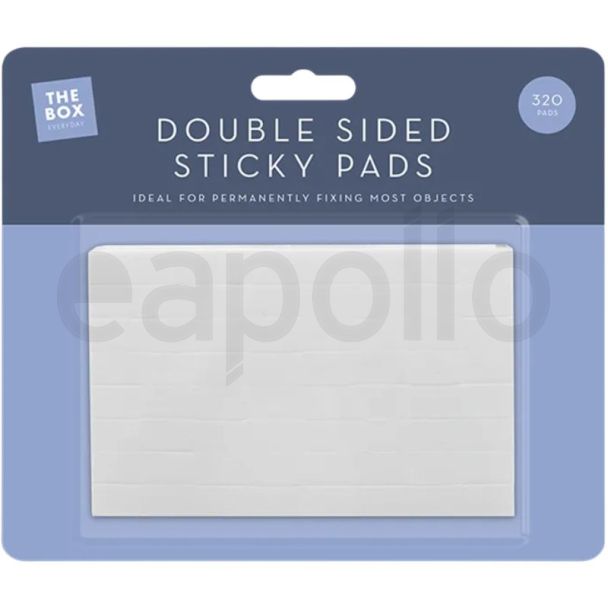 Double Sided Adhesive Sticky Pads – Pack of 320