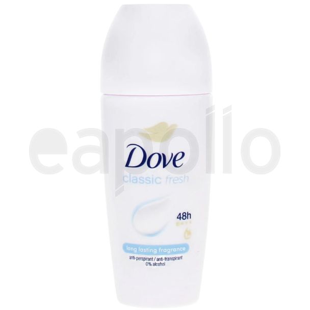 Dove Classic Fresh Antiperspirant Roll-On Deodorant - 50ml